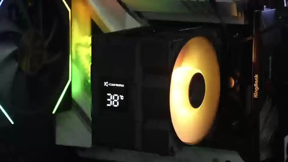 Power Train X-Gamerx Z-1300 9cm with Digital Temperature Display Four Heat Pipe CPU Air Cooler ARGB LGA1700 1200 115X AM4 AM5