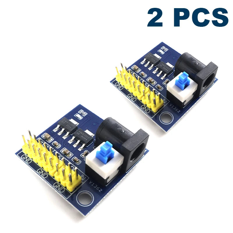 DC-DC Triple Output Power Supply Module 12V to 3.3V 5V 12V 800mA Buck Converter for Arduino ESP32 ESP8266 Breadboard Audio Amp