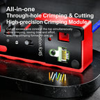 Kebidu RJ45 CAT7 6a 6 5e Crimp Plier Crimping Tool Wire Stripping Cutting Vertical Crimping Network Cable Pliers with Blades