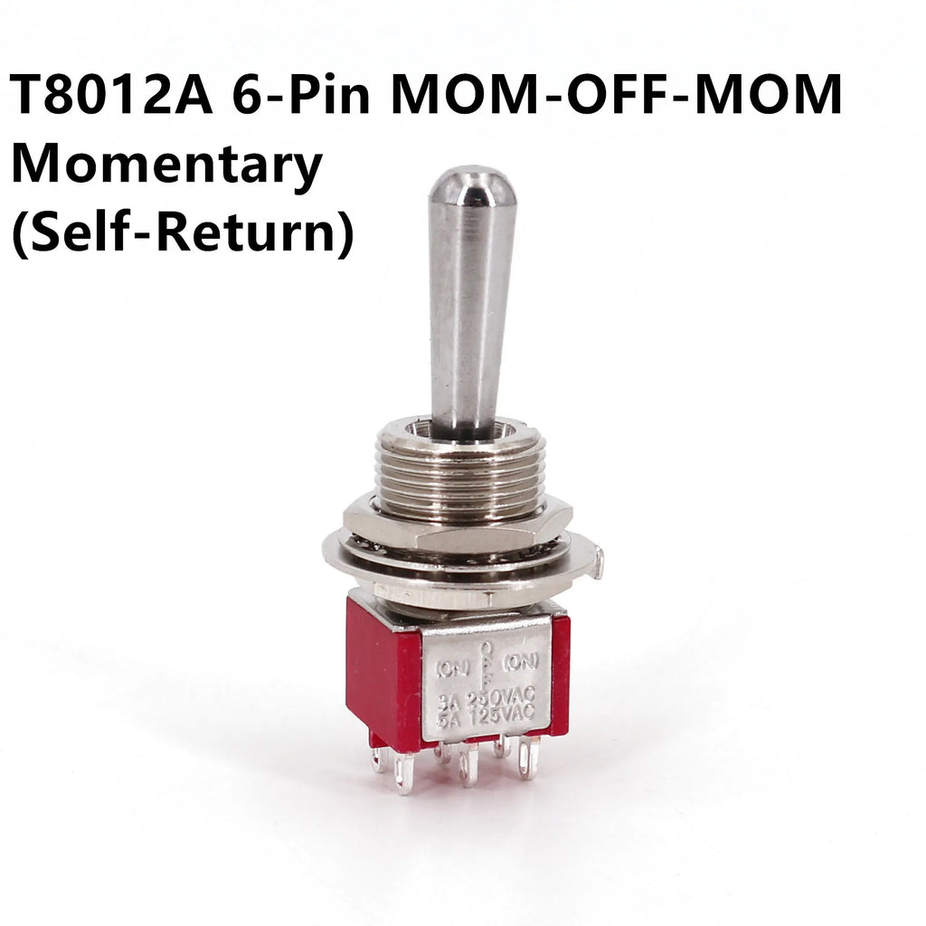 Salecom SH T80-T Z1 Large Long Handle Mini Toggle Switch 12mm Panel Mount 5A/125VAC