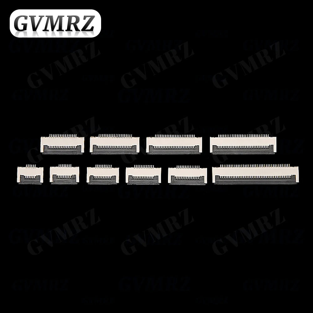 50PCS 0.5mm Pitch Flip Type Under Clamshell Socket FPC FFC Flat Cable Connector 6P 8P 10P 12P 14P 16P 20P 24P 30P 40P Kits
