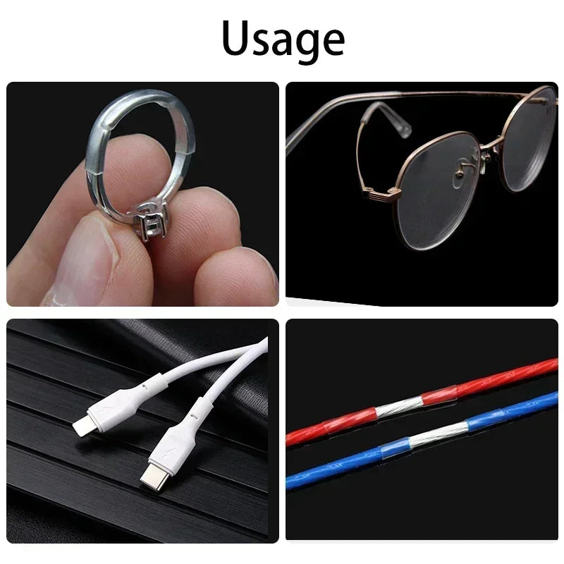 3-10M Super Thin Clear Heat Shrink Tube 2:1 1-20mm Flexible Transparent Earphone Sleeve Wire Wrap Sheath Insulation Protector