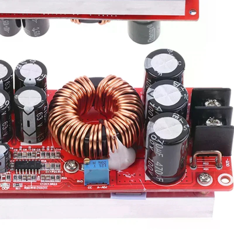 1Pcs 1200W 20A DC-DC Converter Boost Car Step-up Power Supply Module 8-60V to 12-83V