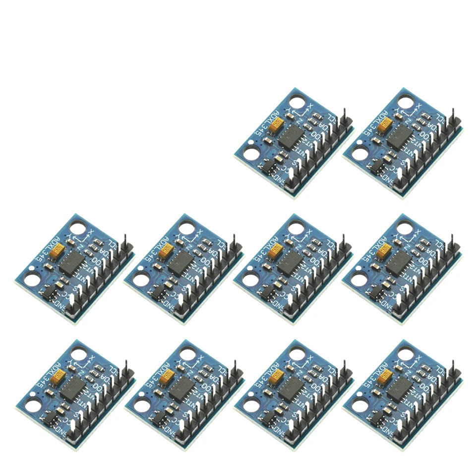 1/5/10pcs GY-291 ADXL345 Digital Triaxial Force Acceleration Tilt Module IIC SPI Transmission