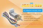 GA12 N20 Encoder DC 12V (6V 5V 3V) Mini Micro Metal Gear DC Motor with Gearwheel High Torque 30-4000RPM 7PPR Hall Sensor Encoder