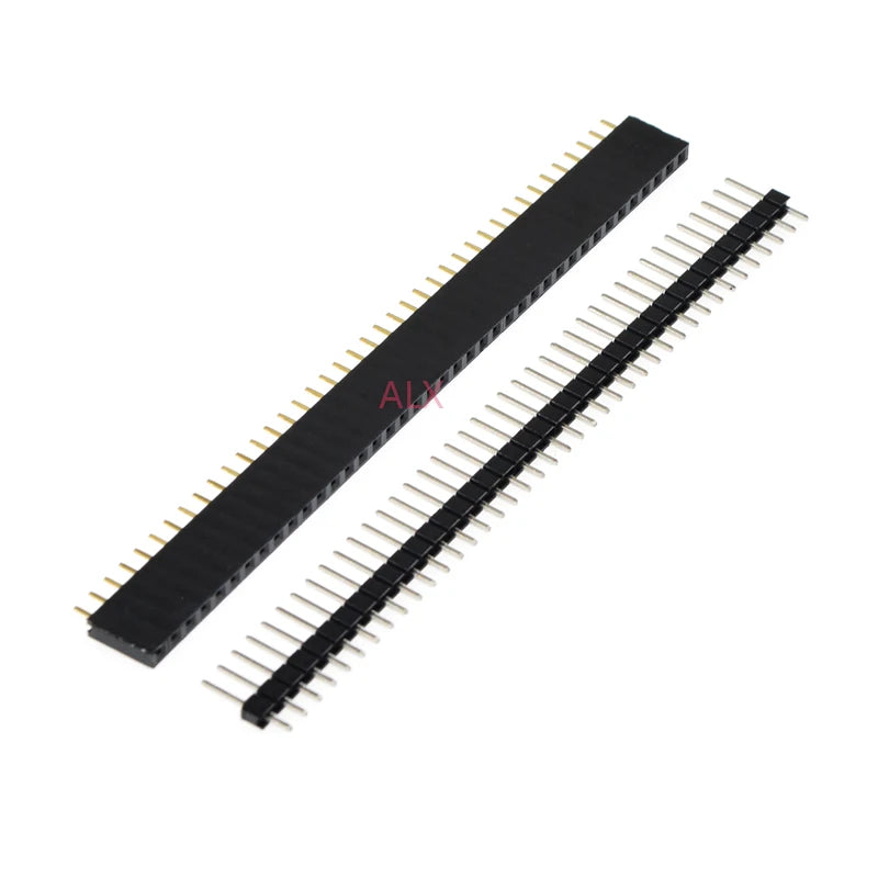 5/10Pcs 2.54mm 40 Pin 1x40 2X40 Single/Double Row Male Female 2.54 Pin Header PCB JST Connector Strip Right angle For Arduino