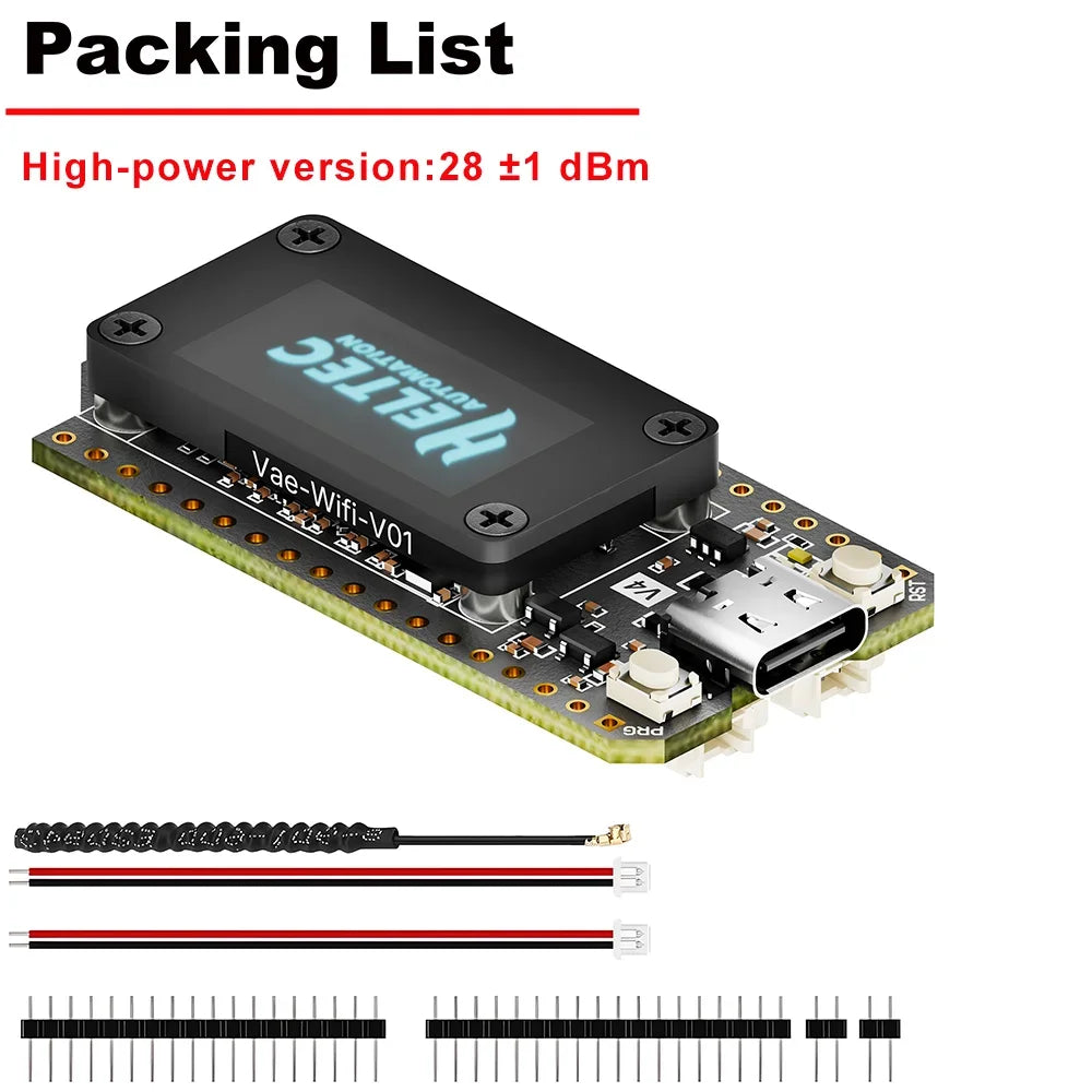 Heltec WiFi LoRa 32 V4 Development Board OLED Display ESP32-S3 SX1262 Chip WiFi BLE Low Power for Meshtastic IoT Devices Arduino