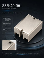 Solid State Relay SSR DA Single Phase 10A 25A 40A 60A 80A 100A 3-32VDC Input 24-380VAC Output for PID Temperature Control