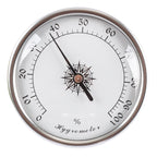 Household Round Barometer Temperature Monitor Humidity Meter Mechanical Weather Station for Home Wall Incubator for Tank Cabinet