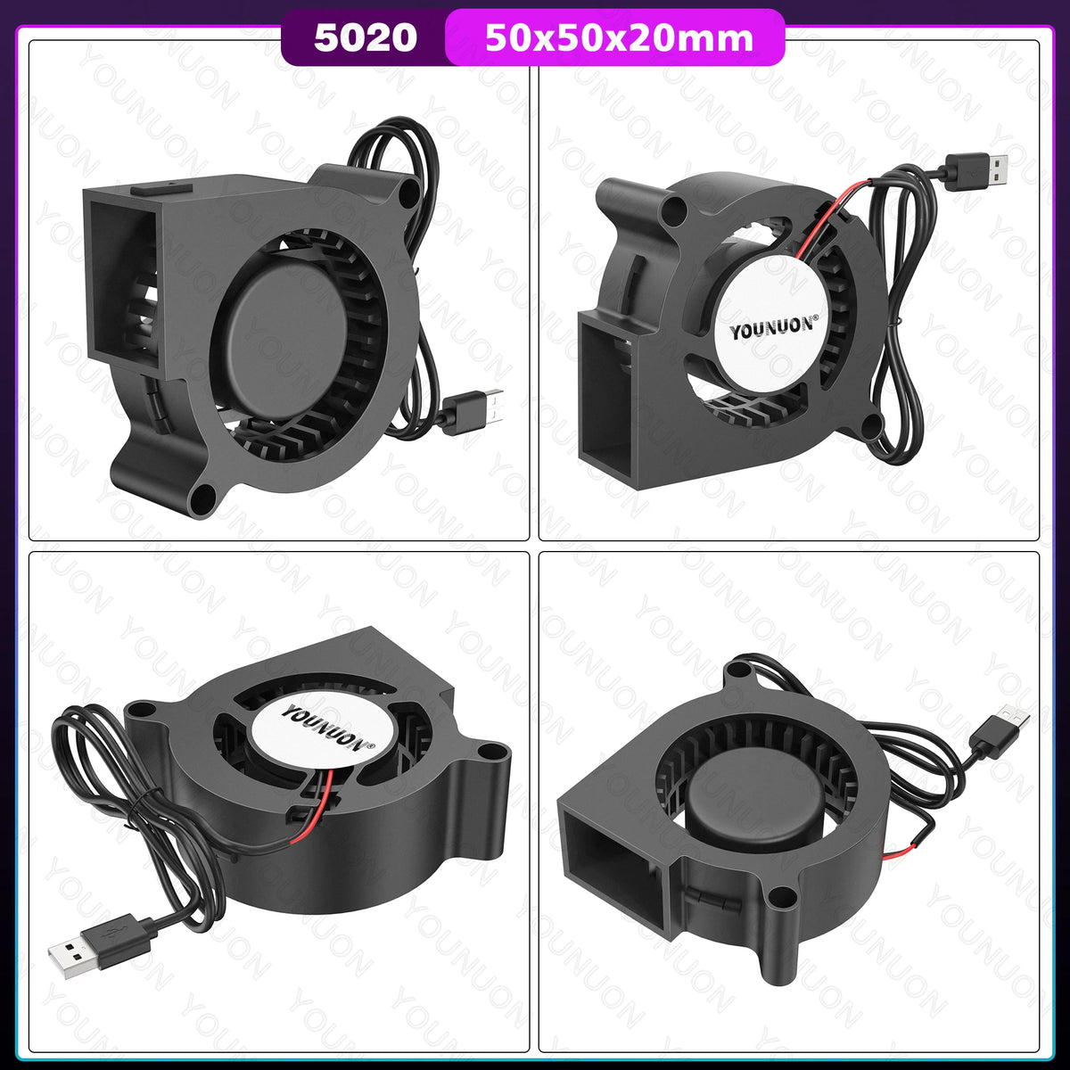 DC 5V USB  40MM 50MM 60MM 75MM 97MM 120MM Cooling Fan Brushless Motor Case Fan Blower Fan Humidifier Fan Induction Cooker Fan