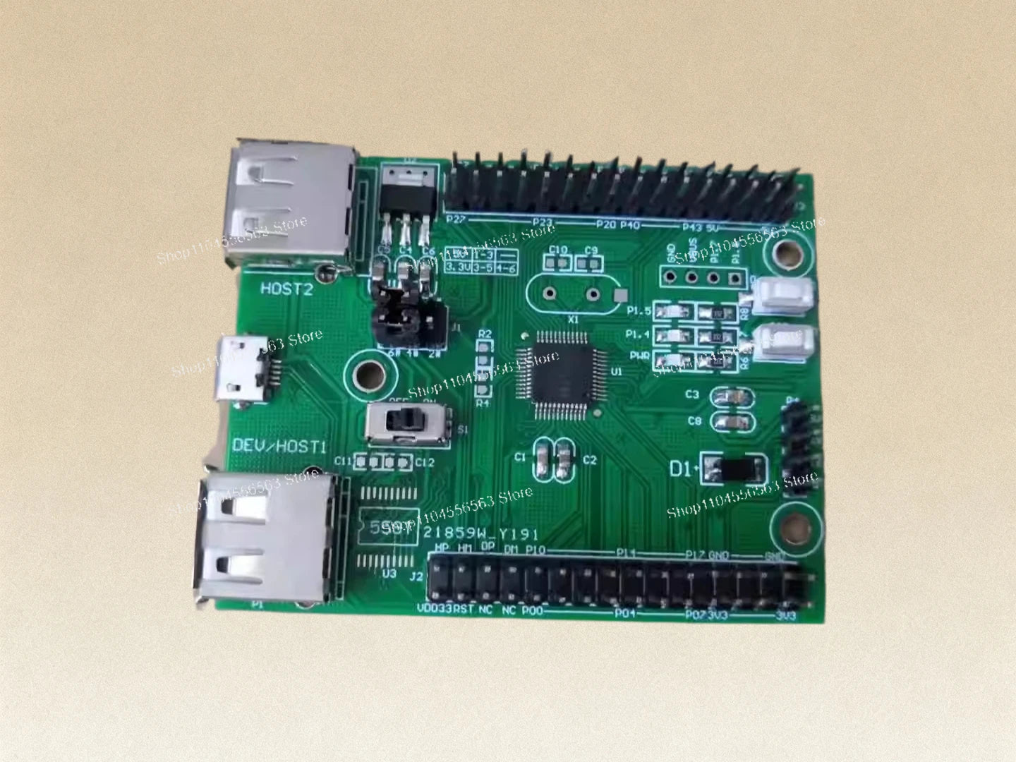 CH559 51 architecture USB host microcontroller learning board, 8051 kernel embedded teaching development board
