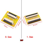 FPC Extension Board FFC Flexible Ribbon Cable Adapter Board 1.0/0.5mm Spacing Flat Wire 4P/8P/10P/20P/40P-60P for Electronics