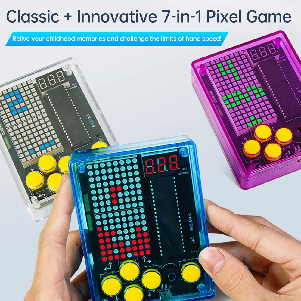 Pixel Gamer DIY Kit Pocket Gamer 51 Microcontroller Electronic Circuit Teaching Experiment Soldering Practice Module