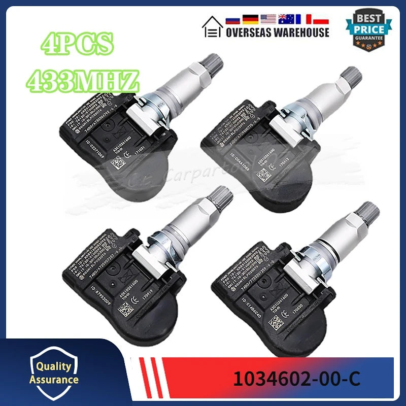 1034602-00-C 1074812-00-B 103460200C TIRE PRESSURE SENSOR 433MHZ FOR Tesla Model 3 Model S Model X TPMS Sensor Car Accessories