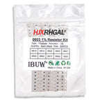 0603 SMD Resistor Kit Assorted Kit 1ohm-1M ohm 1% 33valuesX 20PCS=660PCS Sample Kit 0805 1206 1210 0402