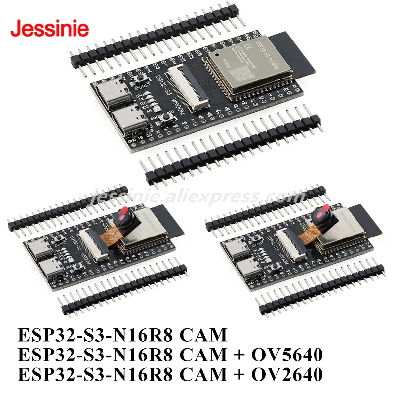 ESP32S3 ESP32-S3 N16R8 CAM Development Board WiFi Ble Wireless 2.4G Wi-Fi Module OV2640/OV5640 Camera