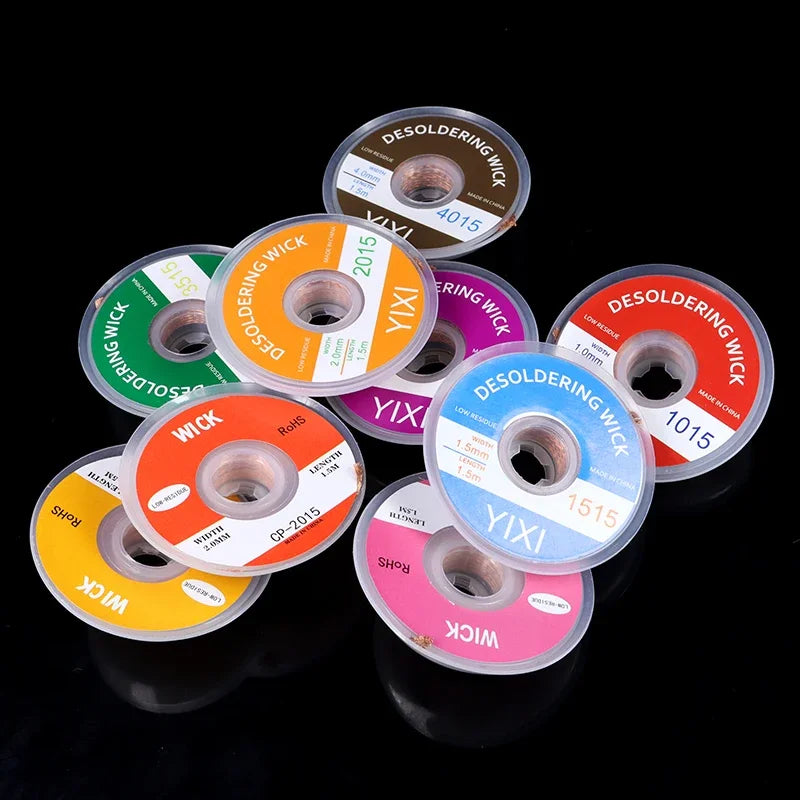 1-10pcs Welding Wires Desoldering Braid Width 1 1.5 2 2.5 3 3.5 4 mm Welding Solder Remover Wick Wire Flux BGA Repair Tool