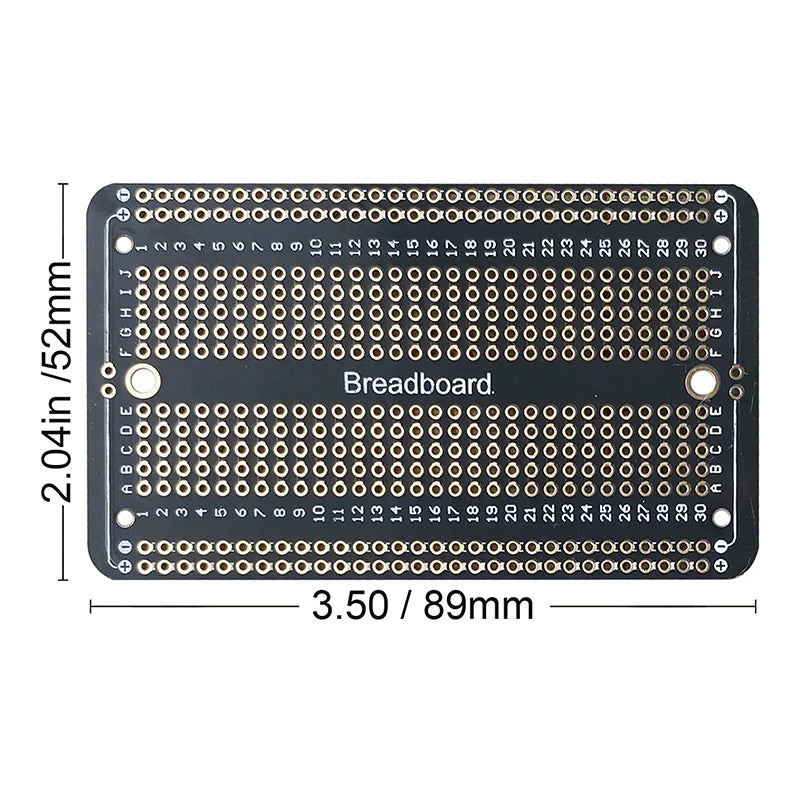 1/5/10Pcs 5.2x8.9/5.2x17.3cm Standard Permanent Solder Breadboard PCB Board Prototype Board  DIY Electronics Kit For Arduino