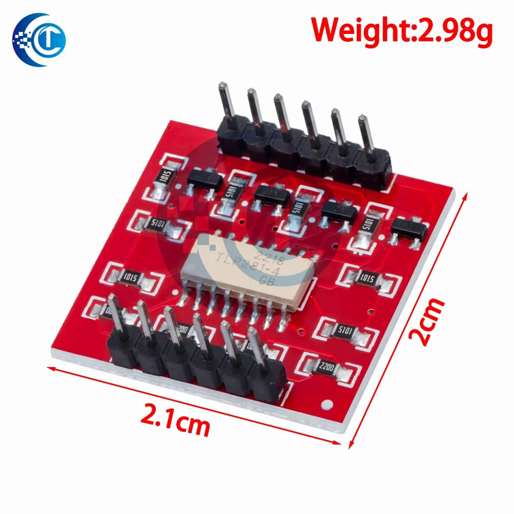 TLP281 4-Channel Opto-Isolator: IC Module with High/Low Level Isolation – For Arduino Expansion Boards