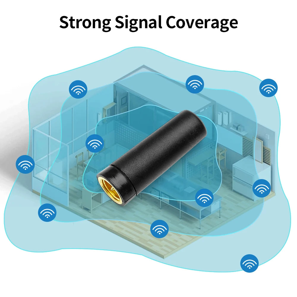 2.4G WiFi Wireless Module Antenna 2.4GHz SMA Male Mini Ultra-Short Omnidirectional Rubber Duck Antennae 2400-2500MHz