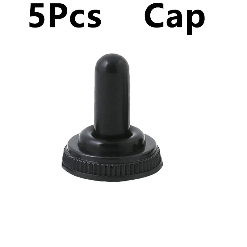 5Pcs Miniature Toggle Switch Single Pole Double Throw ON-OFF-ON /ON-ON 120VAC 6A 1/4 Inch Mounting MTS-102 103
