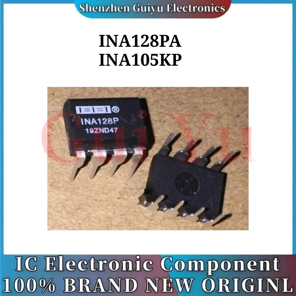 5Pcs INA128 INA128P INA128PA INA105KP DIP8 Chip