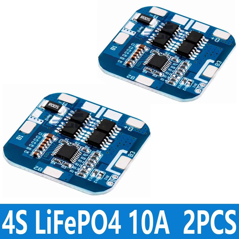 LiFePO4 BMS 4S 3.2V 12.8V 10A Battery Protection Board for 18650 Cells 3.6V 14.4V Charger Module/Overcharge/Discharge Protection
