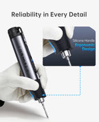 FNIRSI HS-03 Wireless Soldering Iron 10W Rechargeable Portable Soldering Iron 100-450℃ Adjustable Professional Soldering Kit