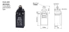 CNTD CLS-103 Cross Roller Plunger Limit Switch 1NO+1NC IP65 Waterproof Oil Resistant Travel Switch 6A 250VAC Industrial Control