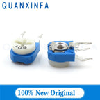 10PCS RM063 RM-063 100 200 500 1K 2K 5K 10K 20K 50K 100K 200K 500K 1m Ohm Trimpot Trimmer Potentiometer Variable Resistor