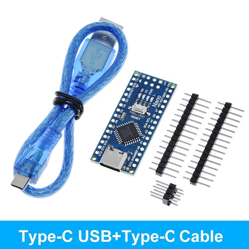 WAVGAT Nano 3.0 Arduino Board with Bootloader, CH340 USB Driver, ATMEGA328P MCU 16Mhz - Compatible with Arduino Nano Projects