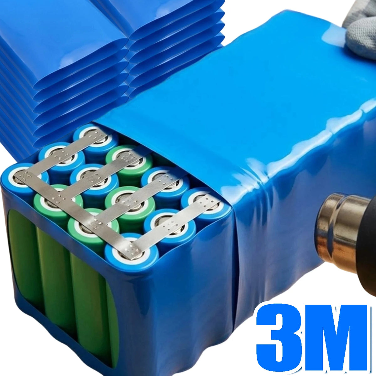 Battery Wraps 10/20cm PVC Heat Shrink Tube Roll Shrinkable Film Sleeve Lithium Battery Pack Case Insulation Li-ion Wrap Cover