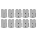 ABNP 10PCS Anderson Style Plug Connector 50A with Anderson Handle Forklift Battery Charging Quick Connectors Kit Gray