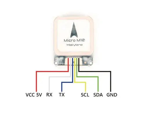 Holybro 12043 Micro M10 GNSS GPS W/IST8310 compass 25 x 25 mm 2 patch BeiDou Galileo, GLONASS for PX4 ArduPilot INAV Betaflight