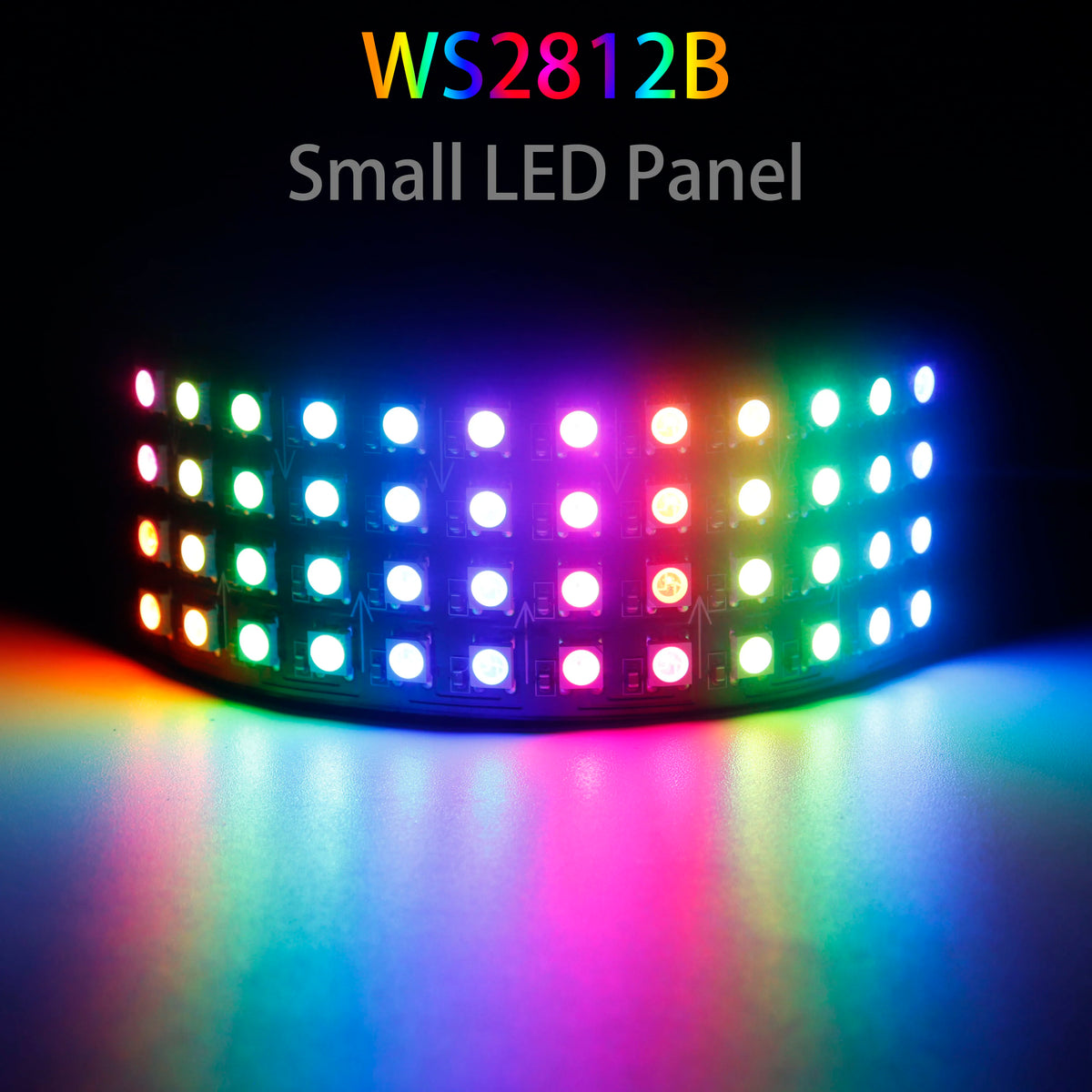 WS2812B Mini LED Digital Flexible Individually Addressable Panel 4X12 48Pixels WS2812IC Module Matrix Screen DC5V
