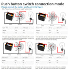 FILN 16mm 19mm 22mm Stainless Steel Waterproof LED Indicator Metal Push Button  Switch Power Symbol   Start Stop Power on Off