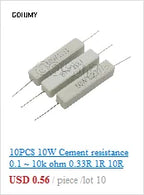 600pcs/set 30 Kinds 1/4W Resistance Metal Film Resistor Pack Assorted Kit 1% 1K 10K 10K 100K 220ohm 1M Resistors 300pcs/set