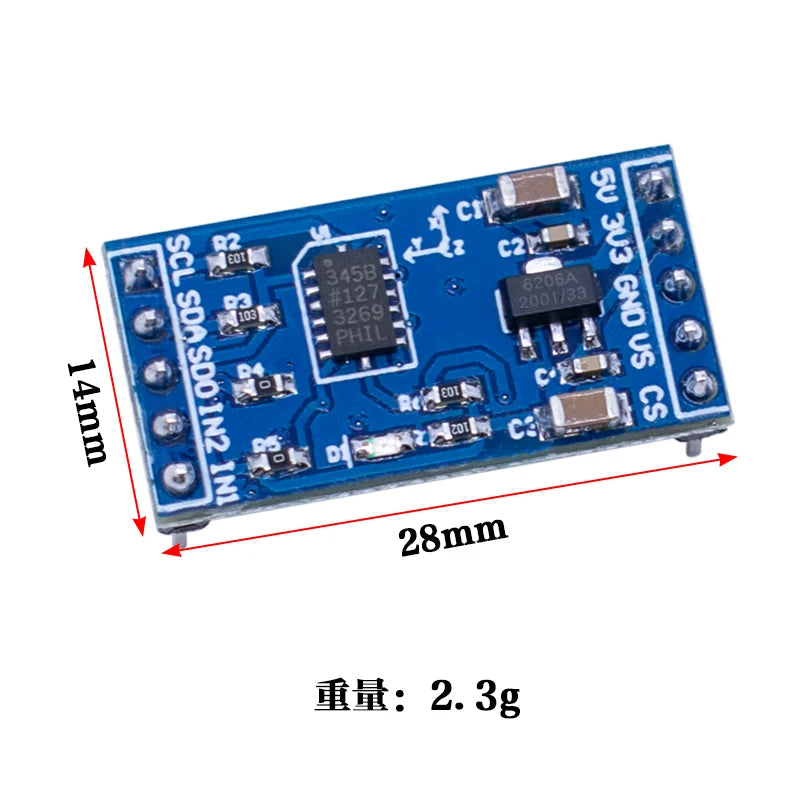 ADXL345 IIC /SPI Digital Inclination Sensor Acceleration Module Factory Direct Sales
