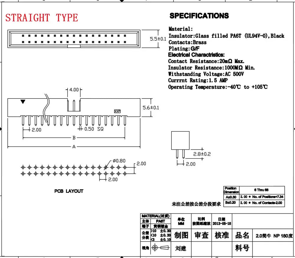 10PCS FC 6Pin/8/10Pin/14/16Pin/20/26/30/34/40/50Pin 2.0mm Pitch Female IDC Socket Connector Ribbon Cable DC3 Header Male Socket
