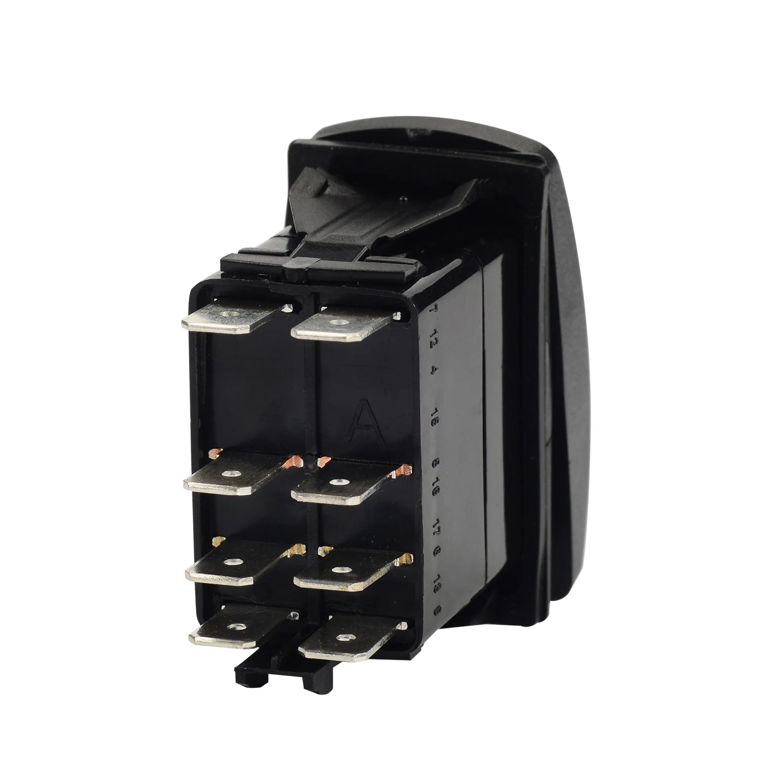 8/10Pin White Lens Rocker Switch Blue Led DPDT 3 Position 12V/24V Wateproof 144 Stickers for Car Boat Caravans Can Am Carling