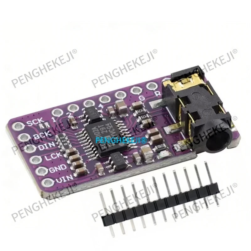 1let Interface I2S PCM5102A DAC Decoder GY-PCM5102 Player Module For Raspberry Pi pHAT Format Board Digital PCM5102 Audio Board