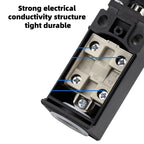 Limit Switch CNTD CLS‑127 Vertical Single‑side Roller Lever IP65 10A 250VAC 1NO1NC PA66 Housing Travel Switch for Industrial Aut