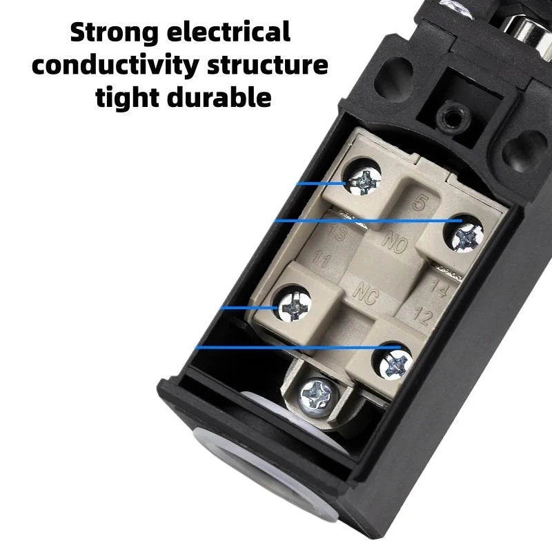 Limit Switch CNTD CLS‑127 Vertical Single‑side Roller Lever IP65 10A 250VAC 1NO1NC PA66 Housing Travel Switch for Industrial Aut