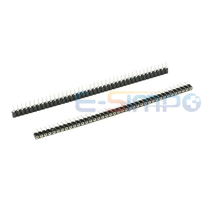 10-100PCS 2.54mm PH3 1*40P Round Hole Female Header Tin Single Row 40P 0.1" Breakable Stackable PCB IC Crystal Socket Connector