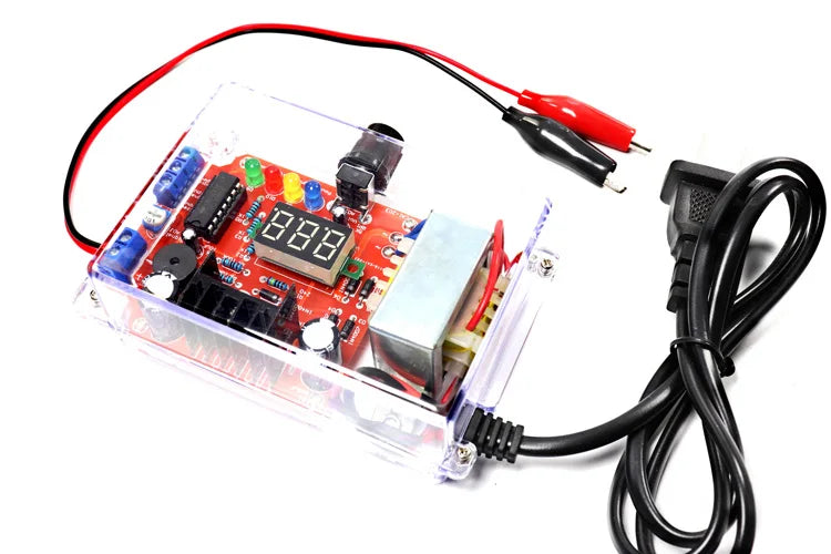 Electronic DIY LM317 Adjustable Voltage Regulated Kit DC Step-down Power Supply Making Parts With Case Soldering Assembly 220V