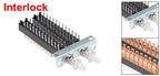 1Pc Interlock/Latching Push Button Switch Piano Type 6/12/18/24Pin 1/2/3/4/5/6/7/8 Row Straight Through Hole Straight Key Switch