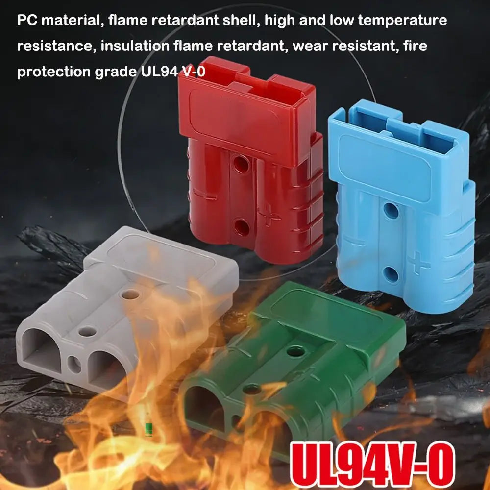 Power Connectors 50 AMP Plug Cable Terminal 600V Grey Red Battery Power Connector Quick Plug Connector For Anderson