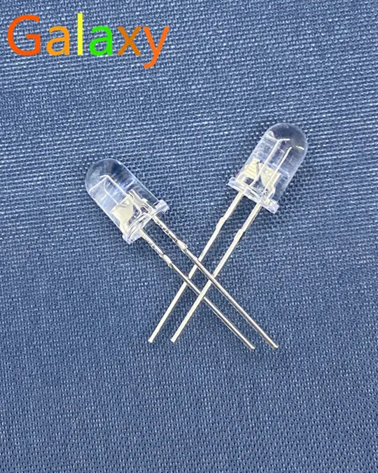 100pcs 5mm IR LED Emitting Diode 940nm Emitter Infrared Transmitter Phototransistor Photodiode Invisible DIY PCB