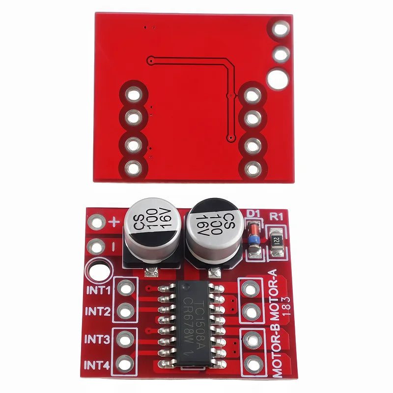 1-20pcs  Mini L298N 2-channel Motor Drive Module Stepper Motor Smart Car Robot Breadboard Peltier High Power