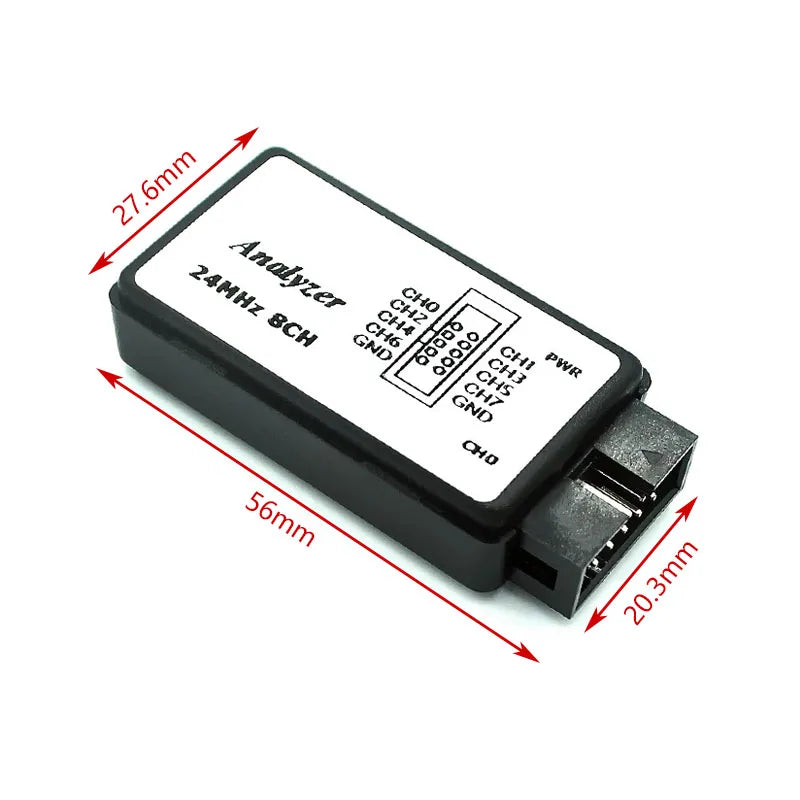 USB Logic Analyzer - 8-Channel 24MHz Sampling for ARM, FPGA & MCU Debugging